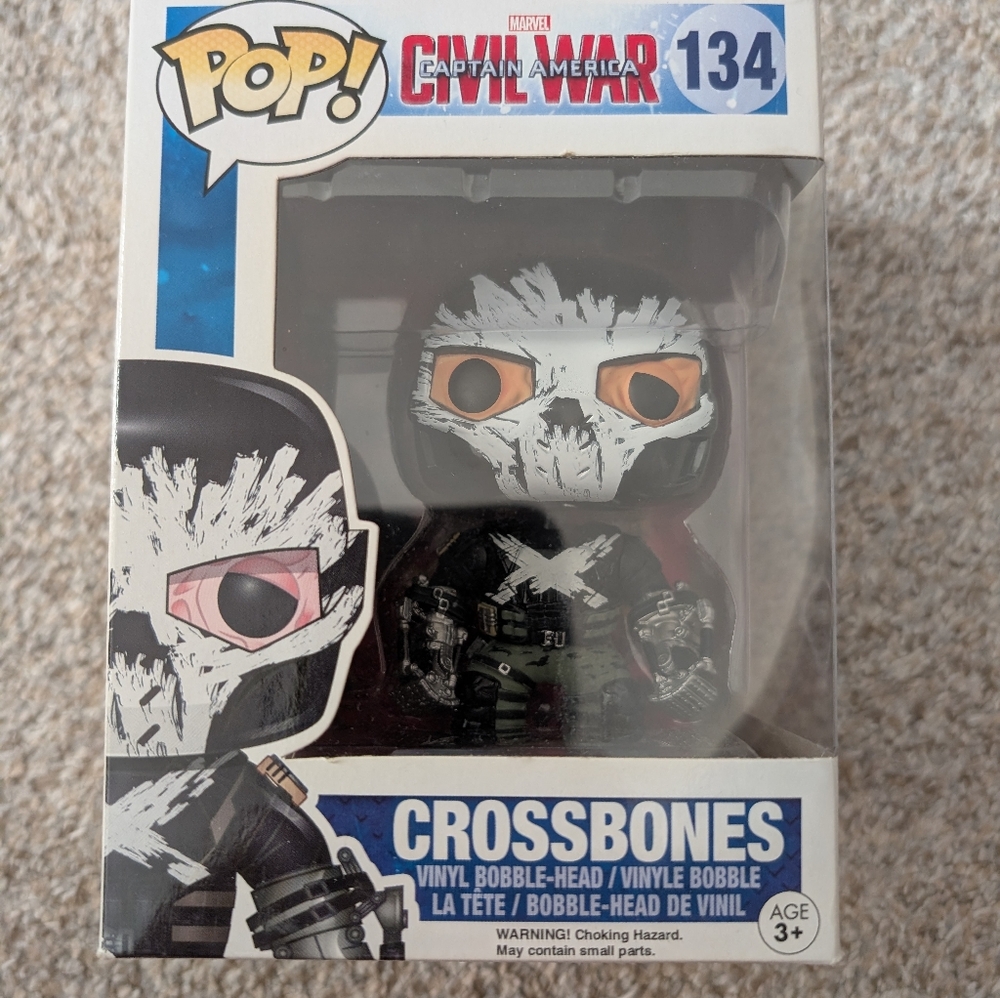 Funko Pop! Crossbones #134 Vinyl Bobble-Head